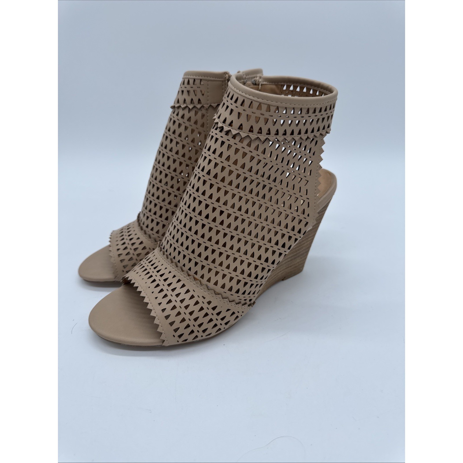 Ccocci Wedge Zip Up Sandals Claire Size 10 Worn 1 Time